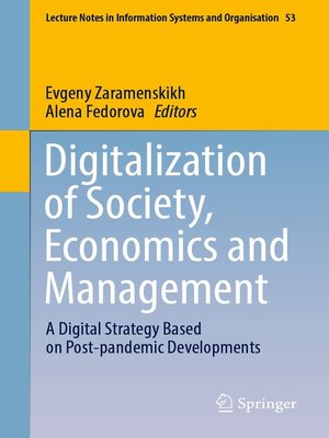 cover image of Digitalization of Society, Economics and Management